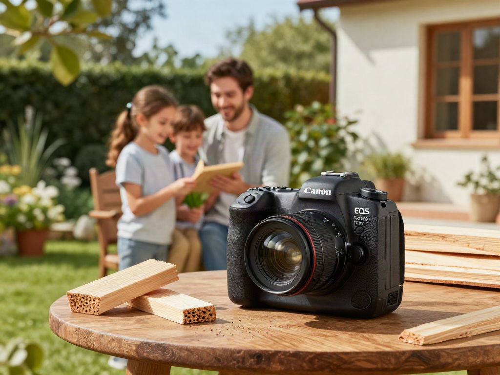 Traitement sans produits chimiques Shashel® pour bois, écosystème familial dans un jardin